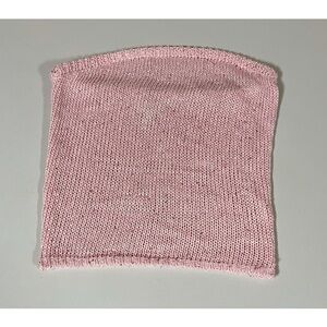 Pink Pastel Sequin Knit Tube Top Shirt Blouse Tee Size XS 🎀 #knit #coquette #top